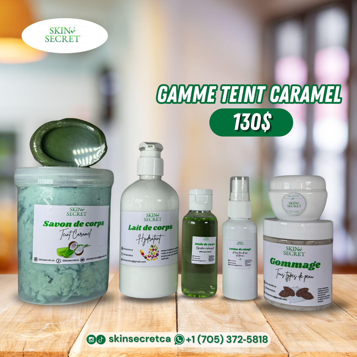 Gamme Teint Caramel